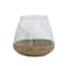 Hello Honey® Clear & Natural Glass Vase Or Tealight Holder With Woven Base
